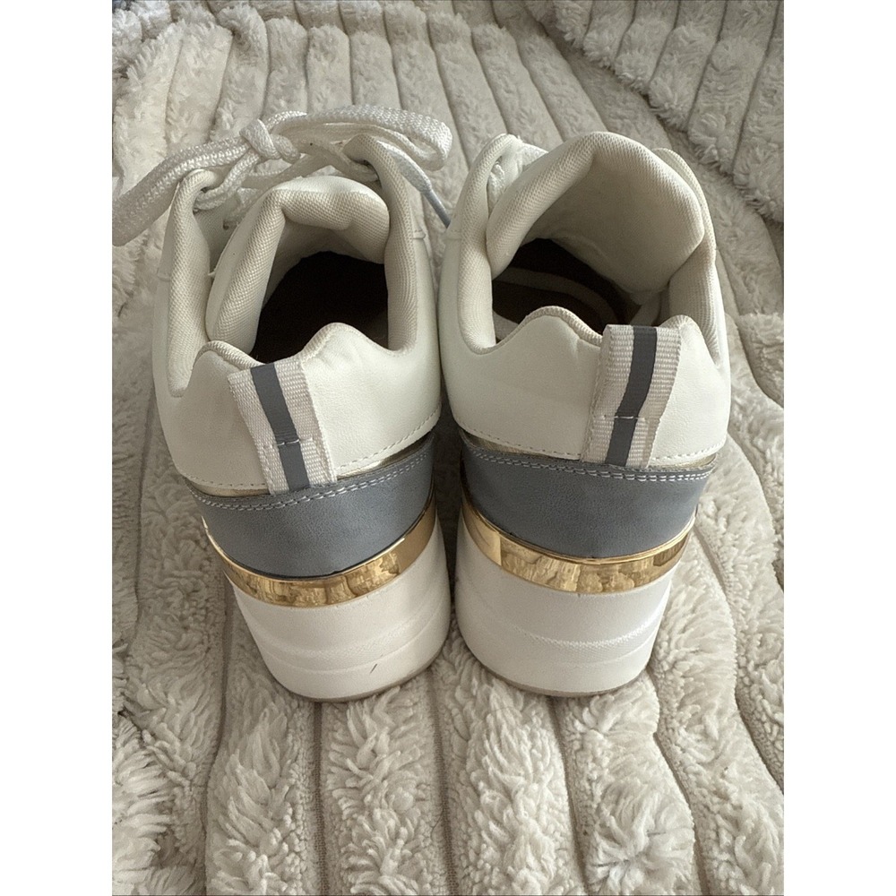 Women's Cestfini Blue Gold Wedges - Picture 3 of 8